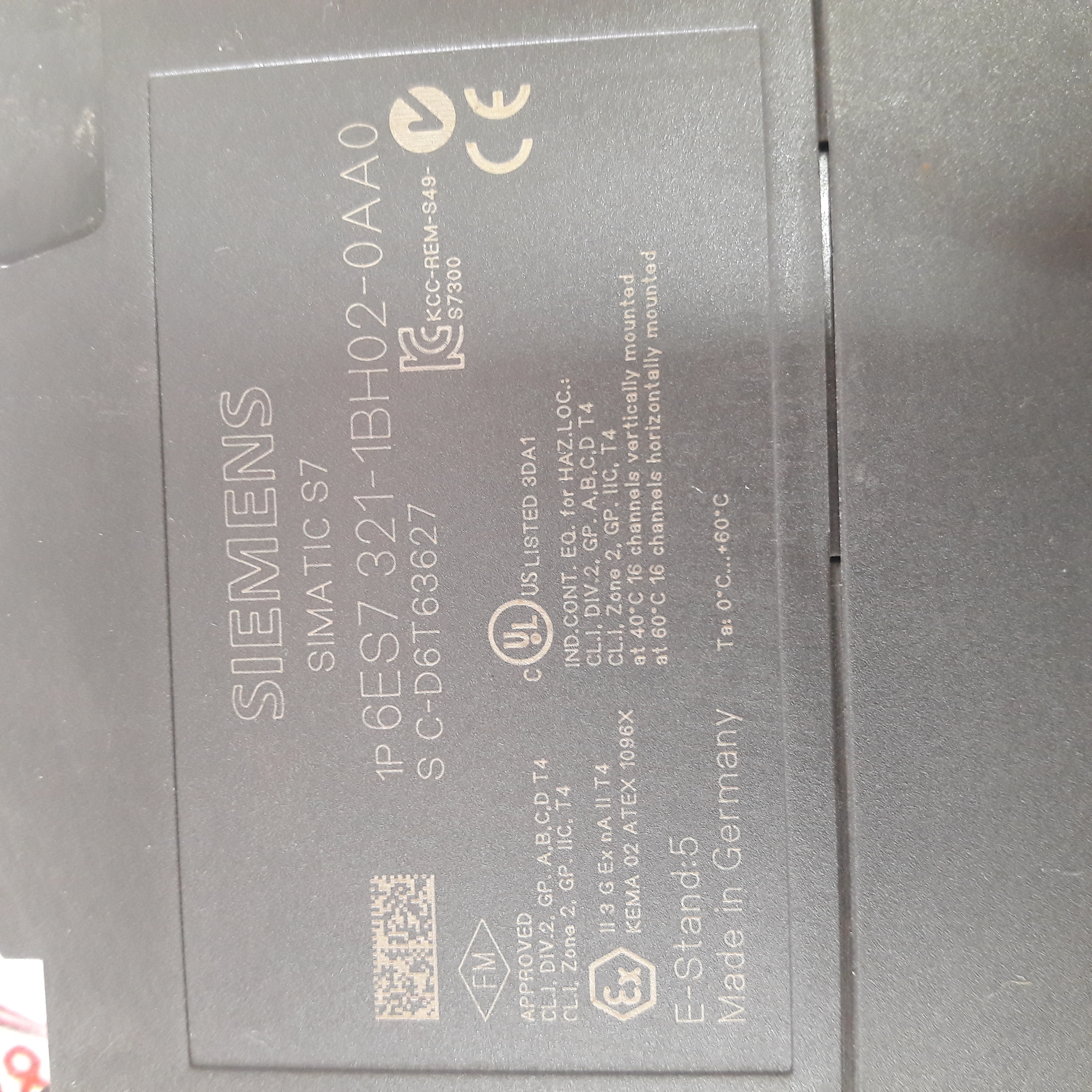 Siemens Simatic S7 6es7 321-1bh02-0aa0