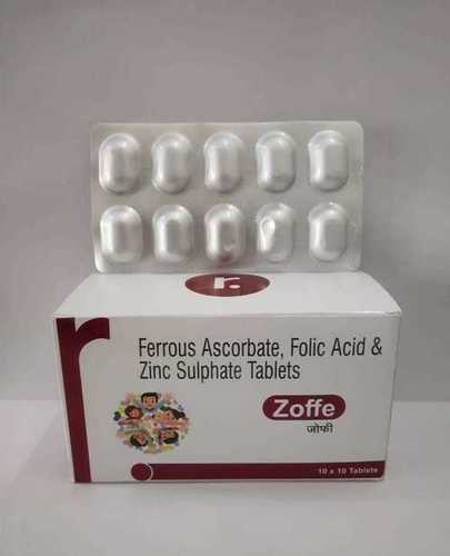 FERROUS ASCORBATE FOLIC ACID AND ZINC SULPHATE TABLETS VETERINARY