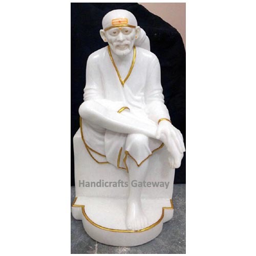 White Home Decorative Marble Sai Moorti 2021