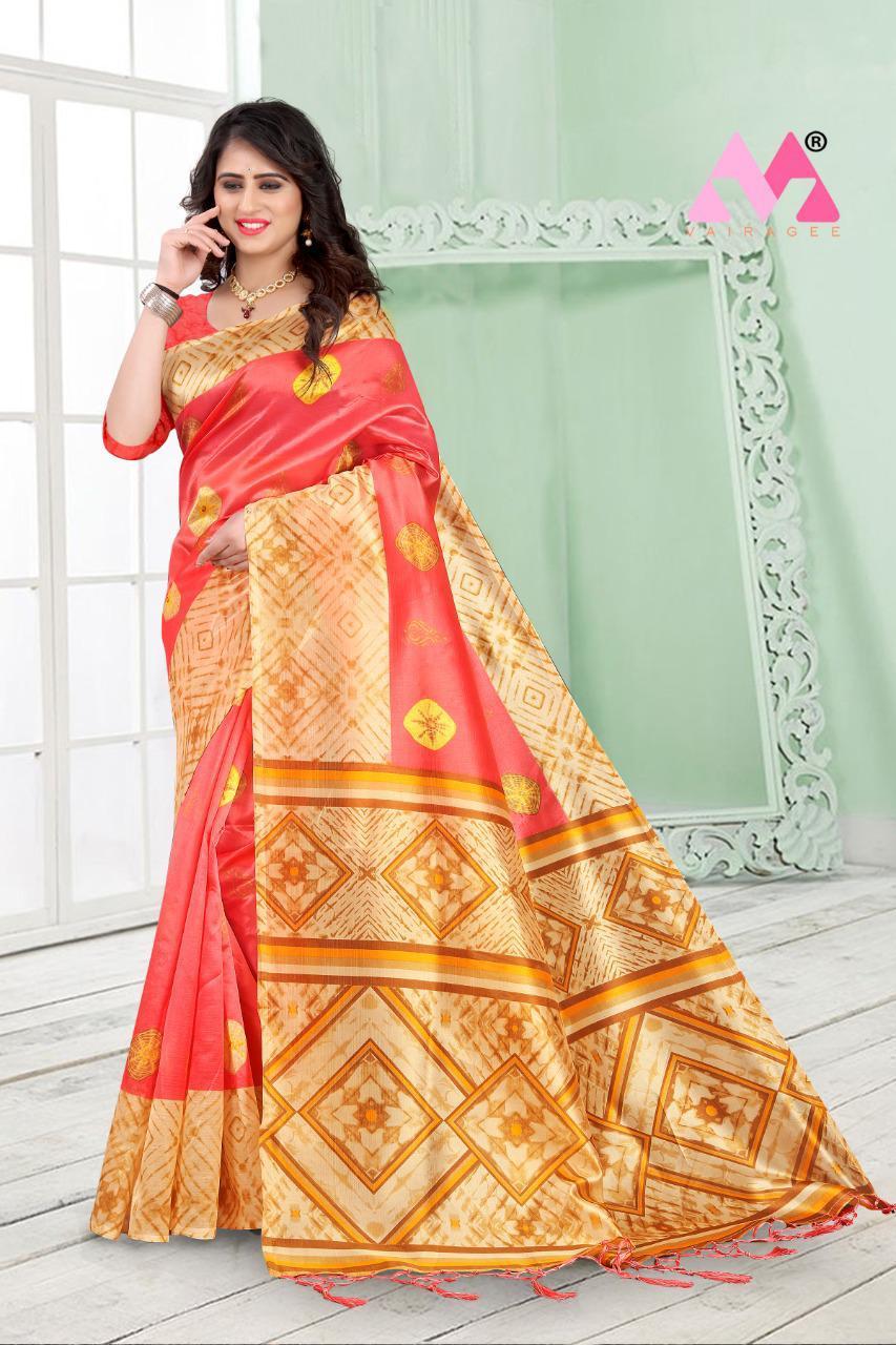 Mysure Silk Saree - Mysure Silk Fabric, Customized Size | Heavy Digital Print, Jhalr Work, Breathable & Washable For All Seasons
