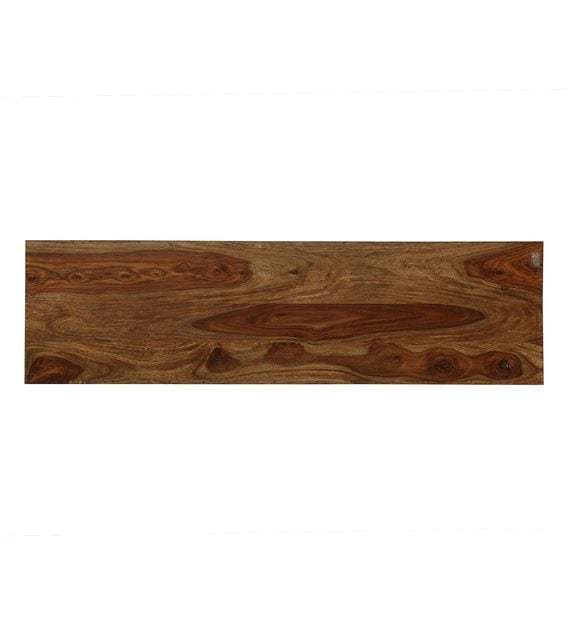 Solid Wood Bench - Sheesham Wood, 14x46x17 Inch | Handmade, Durable, Easy To Clean, Rustic Finish