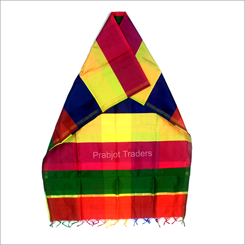 Multicolor Original Taffeta Silk Dupatta - 2.25 Meter, Breathable & Non-toxic, Printed Design For Daily And Party Wear