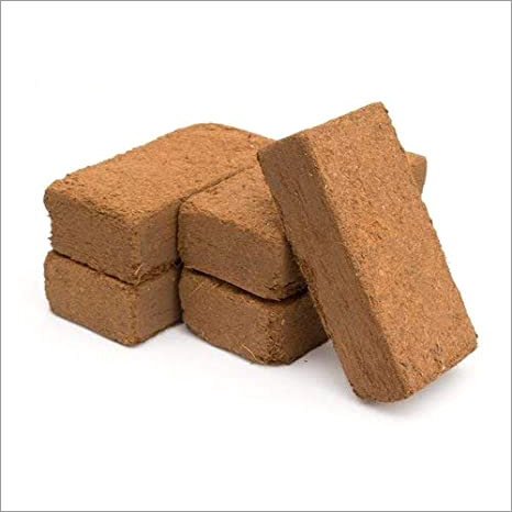 Coco Peat Brick - 10x5x2 Inches, 1 kg Weight | Lightweight, 60-70% Moisture Content, Unmatched Quality