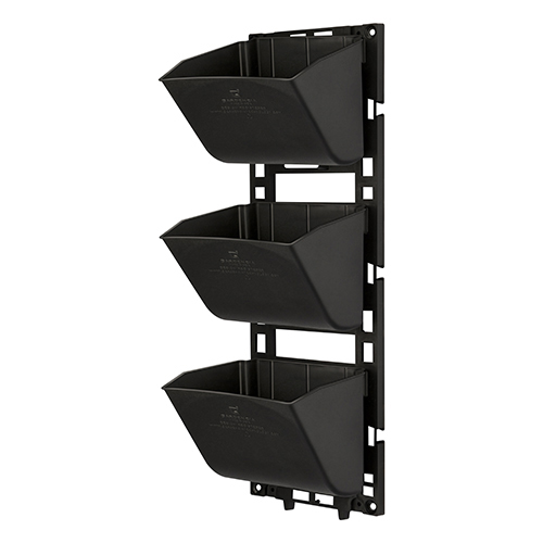 Vertical Gardening System - Pp Plastic Material, 6x18 Inches | Easy Clamping Design, Available In Black, Green, Yellow, Gray
