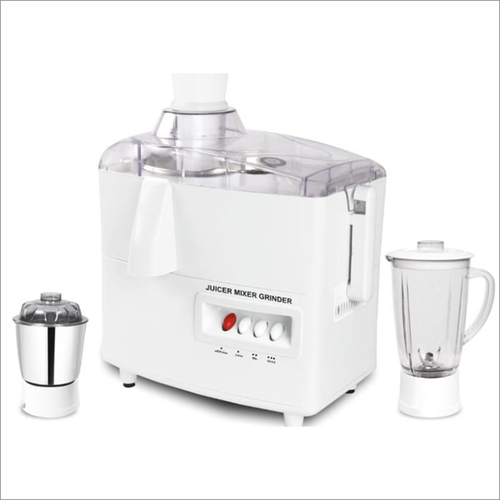 Electric Juicer Mixer Grinder - Stainless Steel, 30 x 20 x 35 cm | 750 Watts Power, 3 Speed Settings, 1.5 Liters Capacity, White Finish, 1 Year Warranty