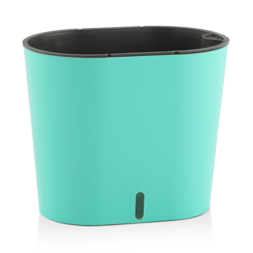 Cavender Series Pot - Polypropylene, 5"*6"*7" Inch, Brown, Green, Grey, Ivory, Orange, Peacock Green, White, Sea Green, Yellow | Uv Resistant, Waterproof, Self-watering, Glossy Finish