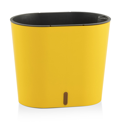 Cavender Series Pot - Polypropylene, 5"*6"*7" Inch, Brown, Green, Grey, Ivory, Orange, Peacock Green, White, Sea Green, Yellow | Uv Resistant, Waterproof, Self-watering, Glossy Finish