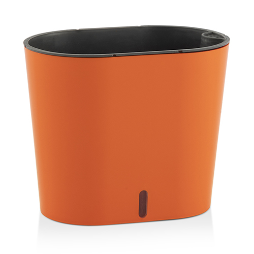 Cavender Series Pot - Polypropylene, 5"*6"*7" Inch, Brown, Green, Grey, Ivory, Orange, Peacock Green, White, Sea Green, Yellow | Uv Resistant, Waterproof, Self-watering, Glossy Finish