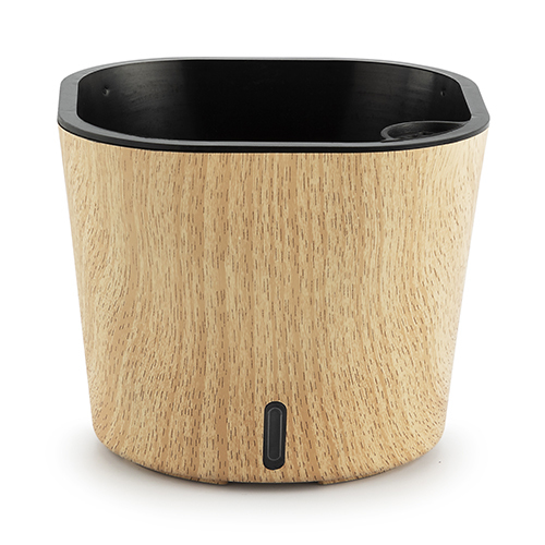 Dot Wood Cube Printed Series Self Watering Pot