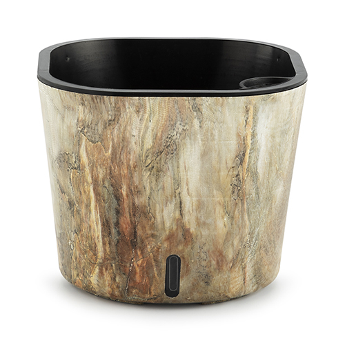 Dot Wood Cube Printed Series Self Watering Pot