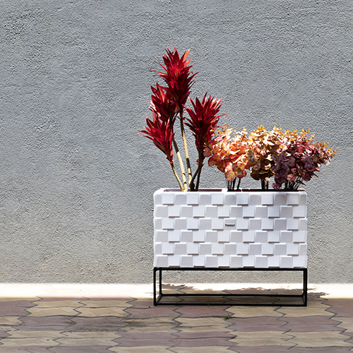 Matt White Frp 005 Series Rectangle Pot