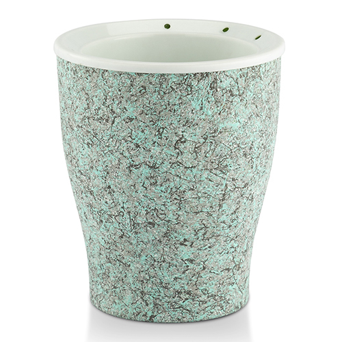 Cone Painted Series Pot - Polypropylene, 6"x5", Black & Golden Structure | Self-watering Design, Versatile For Decoration & Plant Growth