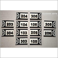 Acrylic Nameplate For Hotel Rooms Application: Home