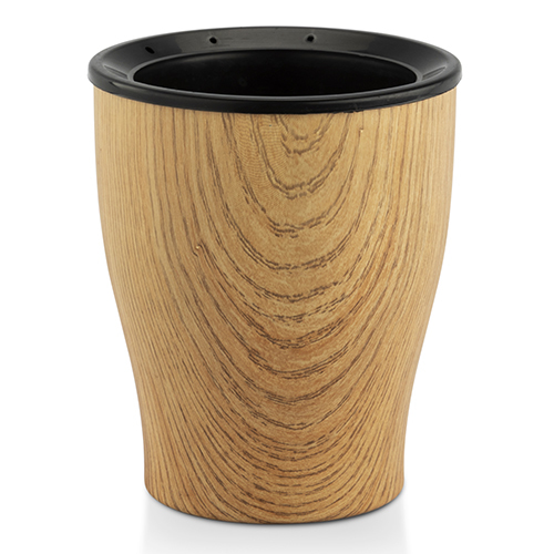 Dot Wood Cone Printed Series Pot