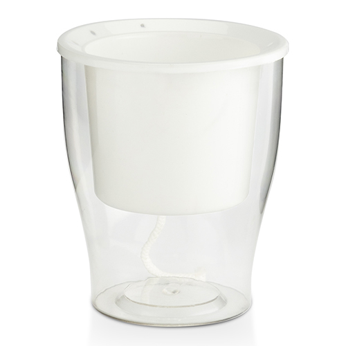 Clear Series Acrylonitrile Butadiene Styrene Pot - Abs Plastic, 6"x5", Glossy Finish, Available In Green, Grey, Sea Green, White, Yellow, Pink, Red, Black | Self-watering, Easy To Paint And Clean, Ideal For Vertical And Balcony Gardening
