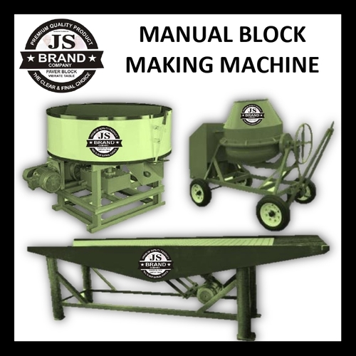 Manual Block Making Machine - Steel Material, Variable Dimensions | Cost Effective, Durable Design, Easy Operation, Efficient Mixing, High Output, Simple Maintenance, Versatile Use