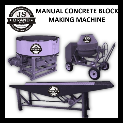 Manual Concrete Block Making Machine
