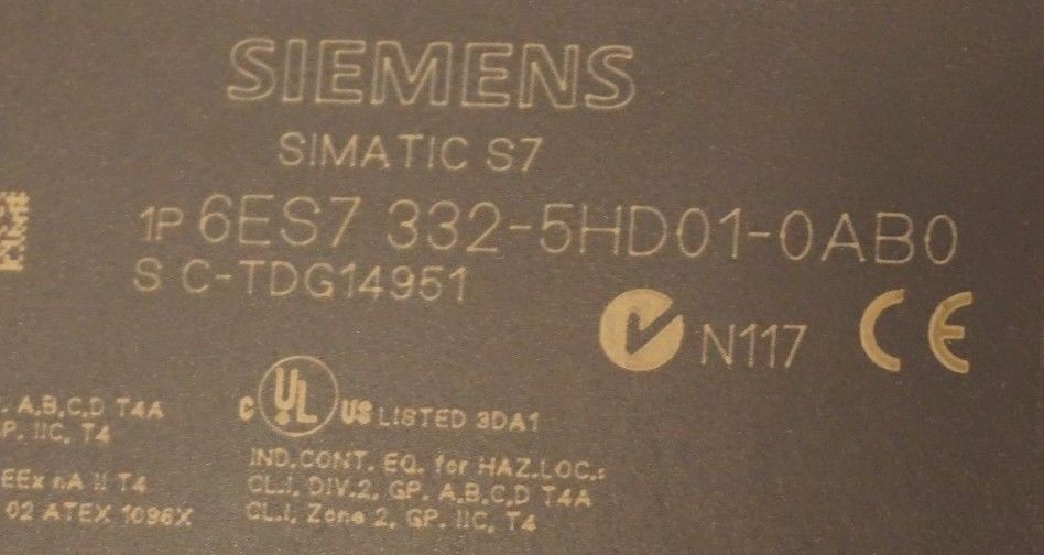 Siemens Simatic S7 6es7 332-5hd01-0ab0