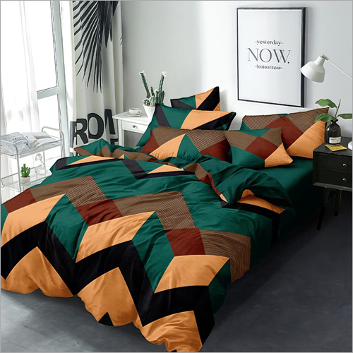 मल्टीकलर डिज़ाइनर प्रिंट बेड शीट