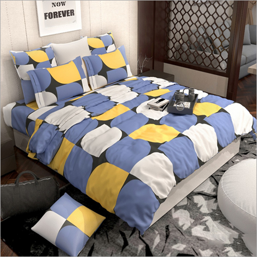 मल्टीकलर डिज़ाइनर बेड शीट