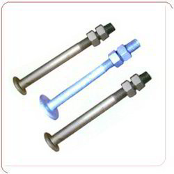Step Bolts With Nuts - Steel Material, Various Sizes Available | Durable Fastening Solution For Secure Connections