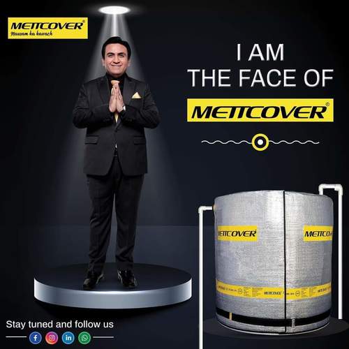 ओवरहेड पीवीसी वॉटर टैंक के लिए सिल्वर मेटकवर