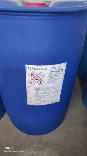 Acrylic Acid - Liquid Form, Pack Size 25-50 Ltr, Purity 90-98%, CAS No 79-10-7 | Industrial Grade, pH Level 6-7, Insoluble in Water