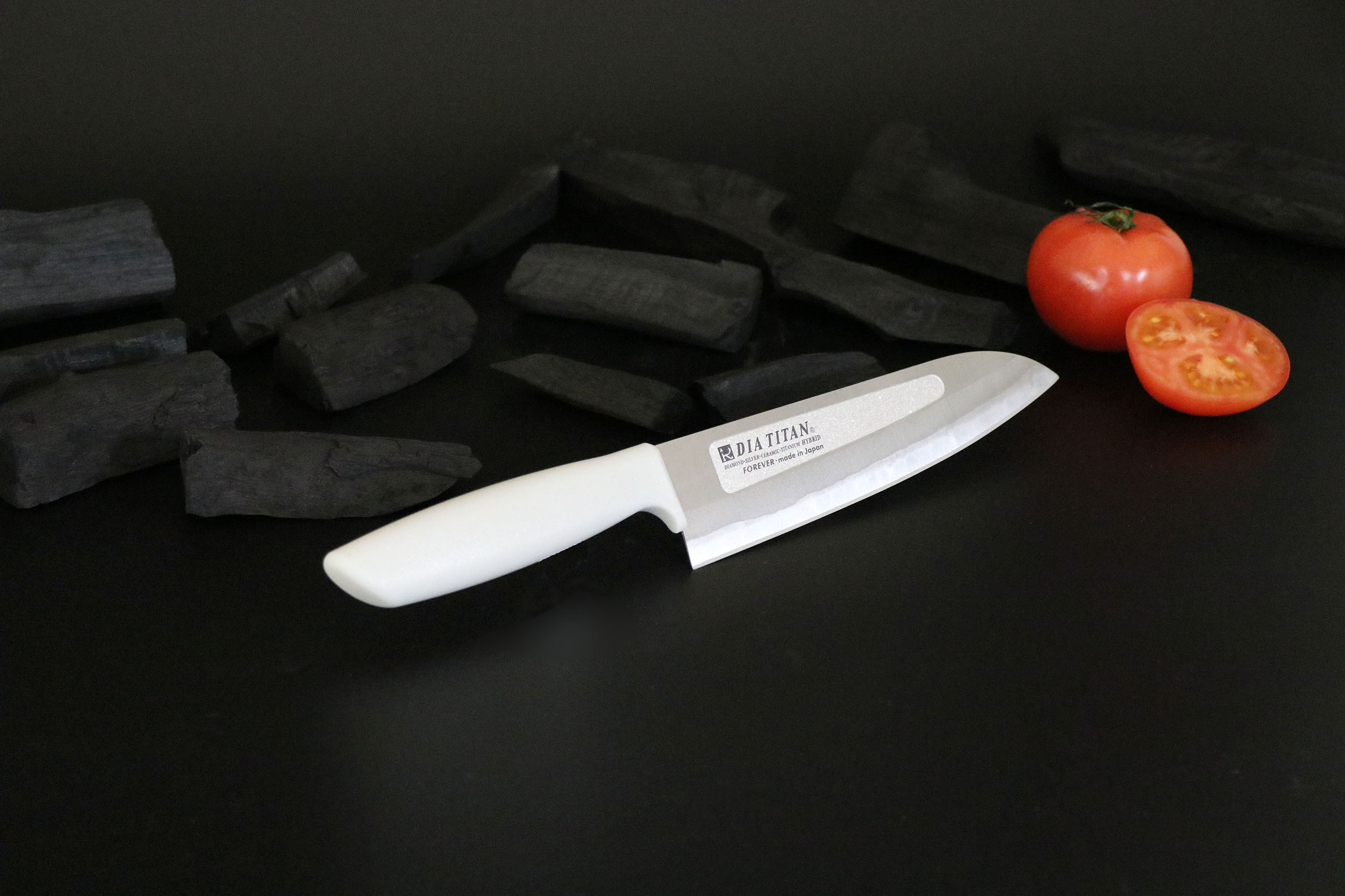 Diamond Titanium Knife With Titanium Handle 160mm