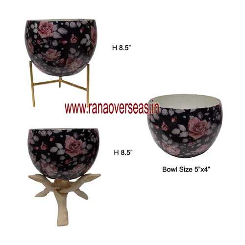 Eco-Friendly Round Metal Planter With Stand