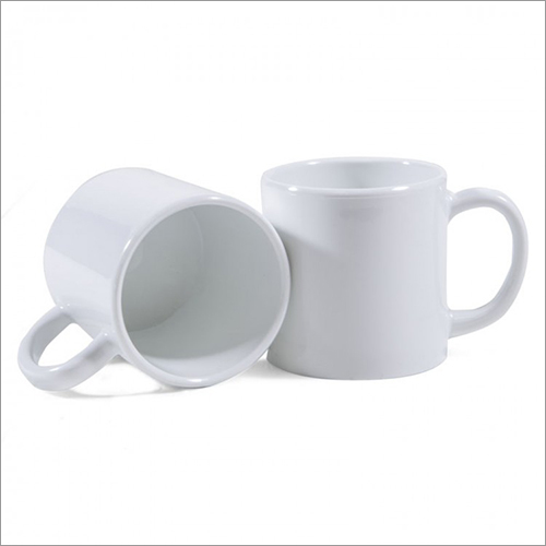 Tea Plain Mug - 11 Oz, 3.75"h X 3.25" Diameter, Glossy White Ceramic | Dishwasher Safe, Elegant C-handle, Durable, Easy To Clean, Versatile