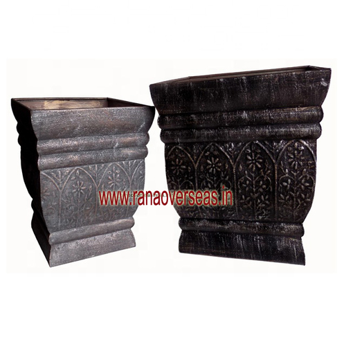 Copper Iron Planter Set Of 2