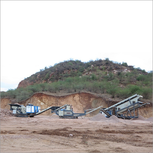 Ac Motor Track Mounted Mobile Crushing Plant