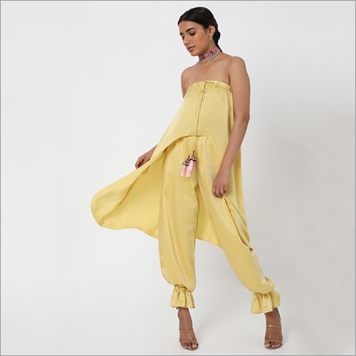 पीला बोहो ग्लैम ट्रैक सेट