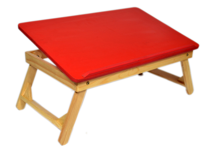 Heavy Laptop Table - 100% Natural Wood, 20x53 Cm , Multi-purpose & Flexible Design For Comfort And Adjustable Use