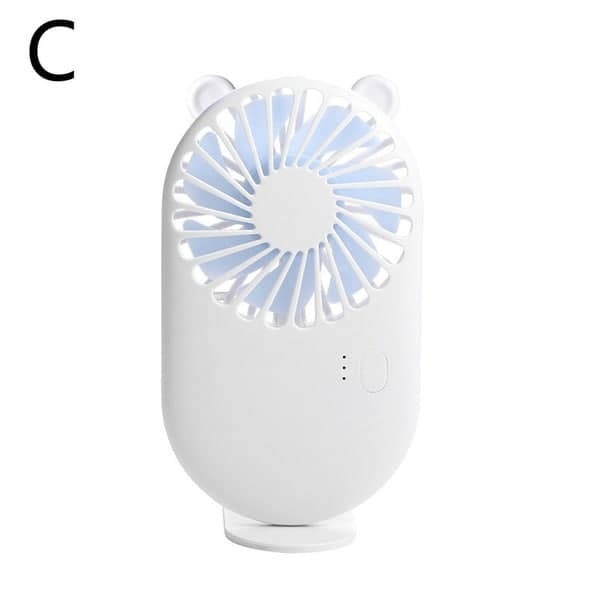 Pocket Fan Cartoon Usb Rechargeable Handheld Mini Fan