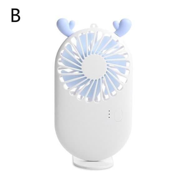 Pocket Fan Cartoon Usb Rechargeable Handheld Mini Fan