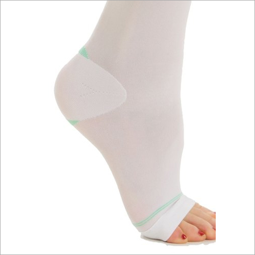Anti Embolism Stocking - Nylon Material, Size S To Xxl, Open Toe Design | 23-32mmhg Compression, Clinical And Hospital Use