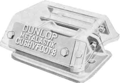 Cushy Foot Mount - Color: Silver