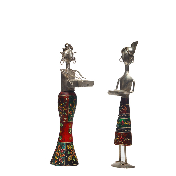 Wood And Metal Dolls