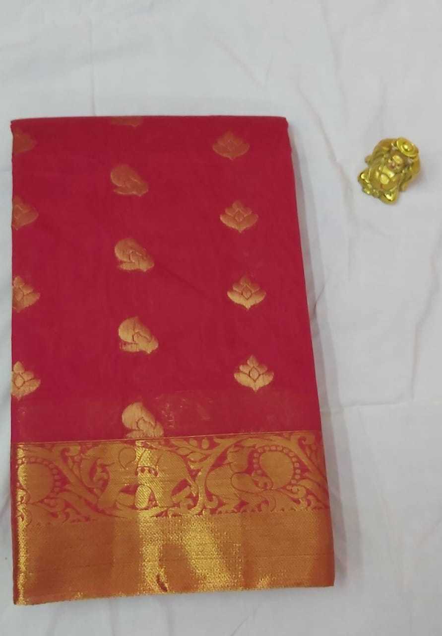 Jacquard Border Putta Saree - Cotton Material, 20 Elegant Color Options | Perfect For Formal Occasions