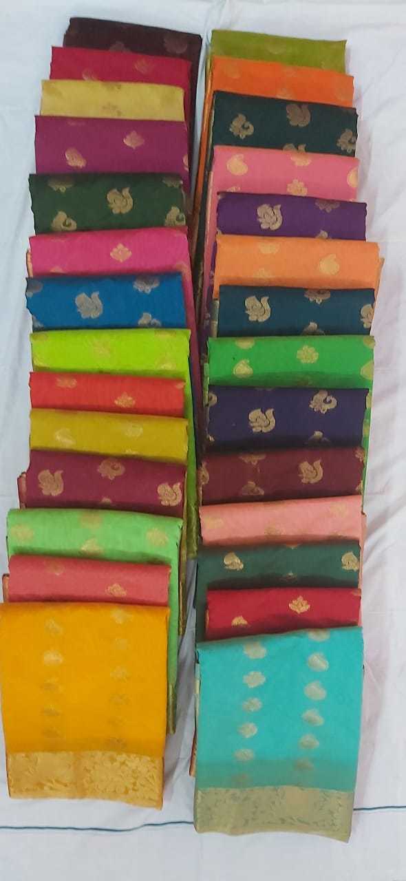 Jacquard Border Putta Saree - Cotton Material, 20 Elegant Color Options | Perfect For Formal Occasions
