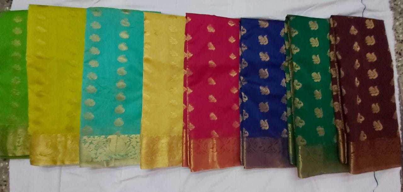 Jacquard Border Putta Saree - Cotton Material, 20 Elegant Color Options | Perfect For Formal Occasions