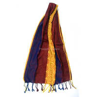 Multi Color Self Woven Design Stole - Rayon, 2.25 Meter Length