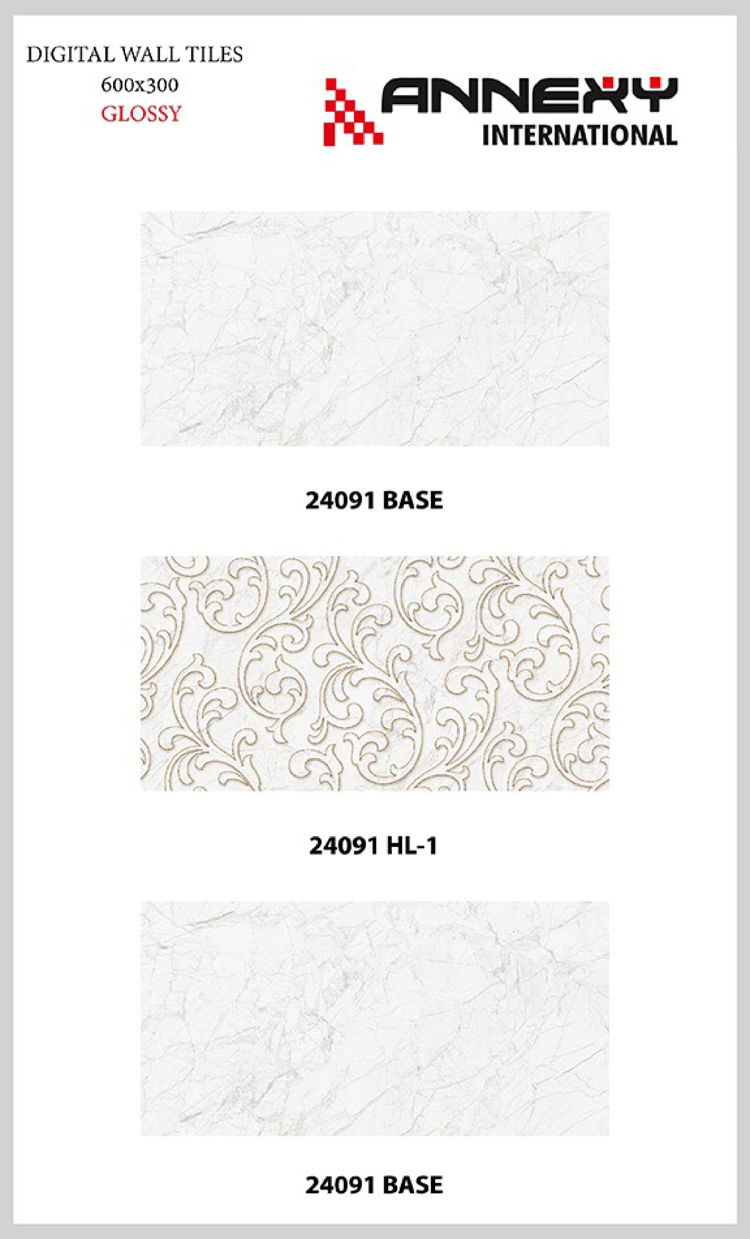Any Color White Glossy Ceramic Tiles 300x600 Mm