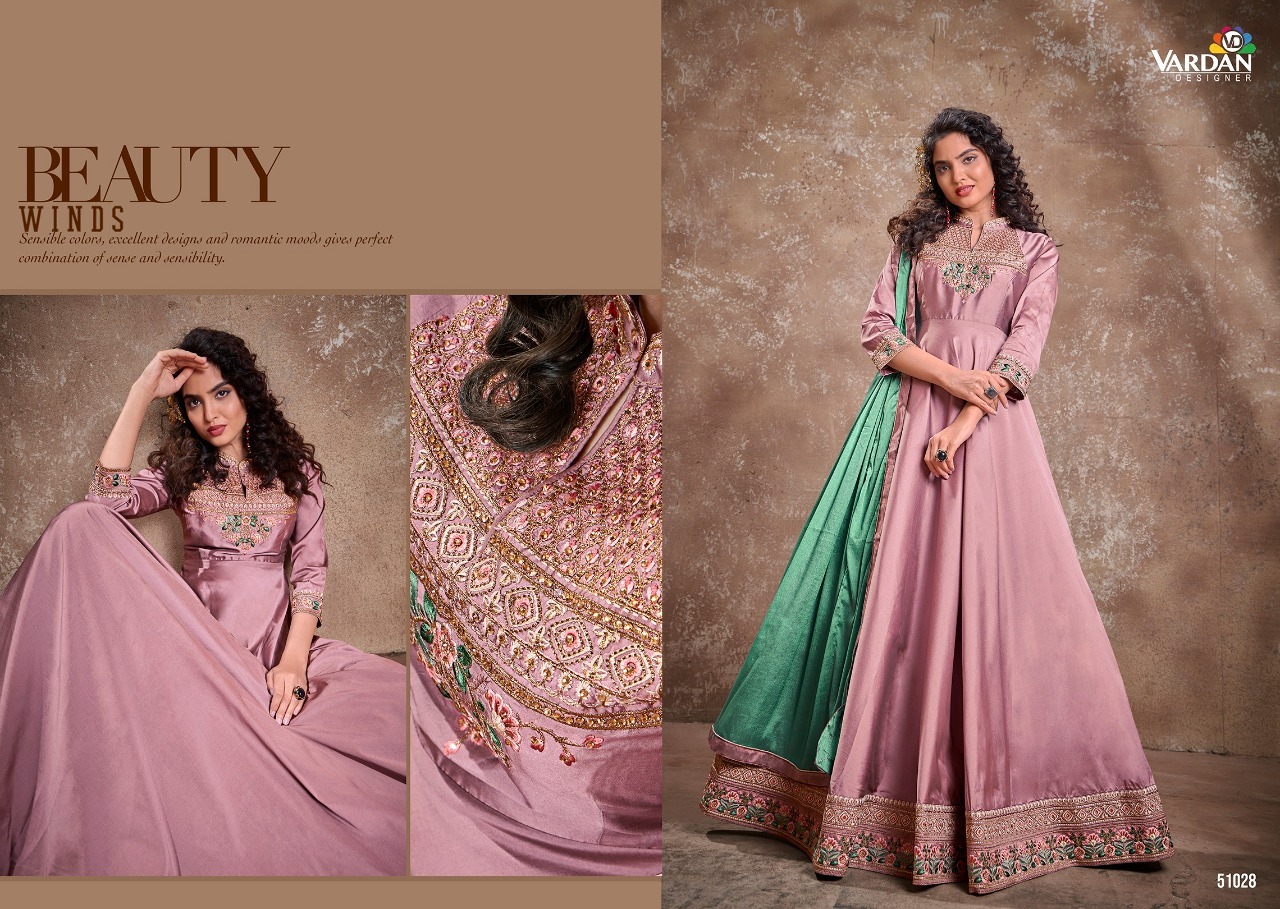 Indian Apsara Vol-2 Triva Silk Long Gown Catalogue