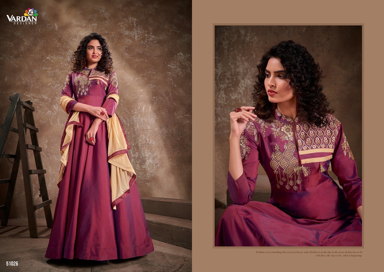 Indian Apsara Vol-2 Triva Silk Long Gown Catalogue