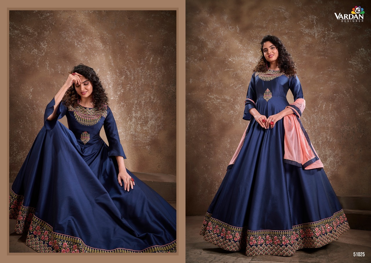 Indian Apsara Vol-2 Triva Silk Long Gown Catalogue