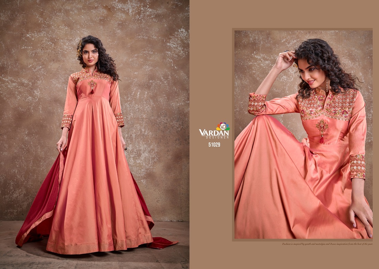 Indian Apsara Vol-2 Triva Silk Long Gown Catalogue