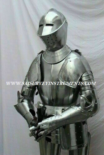 Suit Of Armor Medieval Knight Wearable Suit Of Armor Crusader Combat Full Body Armour Length: 6 Approx Foot (Ft)