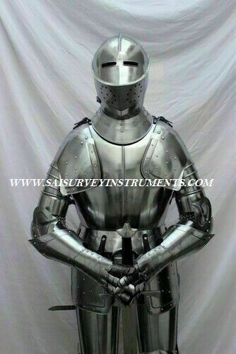 Suit Of Armor Medieval Knight Wearable Suit Of Armor Crusader Combat Full Body Armour Length: 6 Approx Foot (Ft)